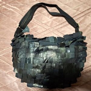 Sole Queen Genuine Leather Purse [Black] [18"x11"x4"]